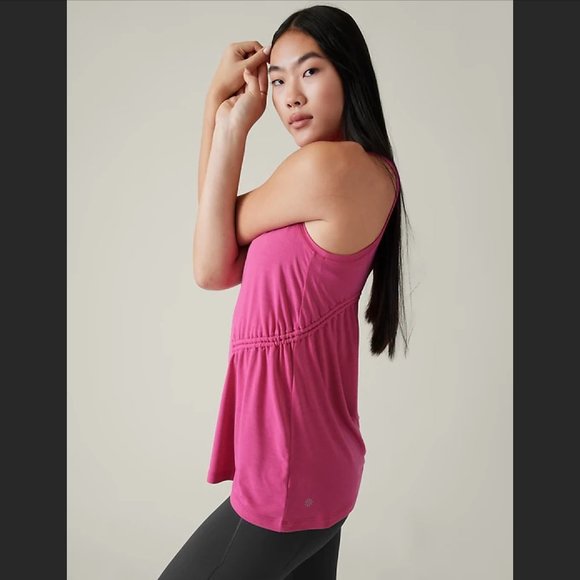 NWT ATHLETA Air Out Cinch Tank - Pink - Picture 5 of 6